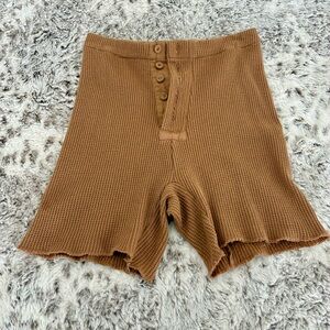 SKIMS High Waist Brown Women Shorts